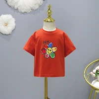 kids clothes girls t shirt casual costume tees cute sunflower print summer 3 11 years daily tops for girl childrens clothing