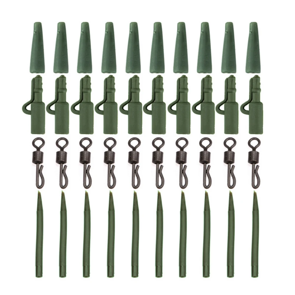 

Зажим для карпа, комплект рыболовных принадлежностей дюйма, резиновый, свинцовый дюйма, 40 шт.