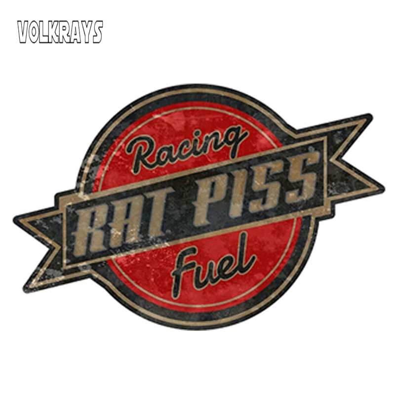 

Volkrays Personality Car Sticker Rat Rod Rat Piss Racing Fuel Decal Automobile Decoration Accessories Waterroof Vinyl,12cm*8cm