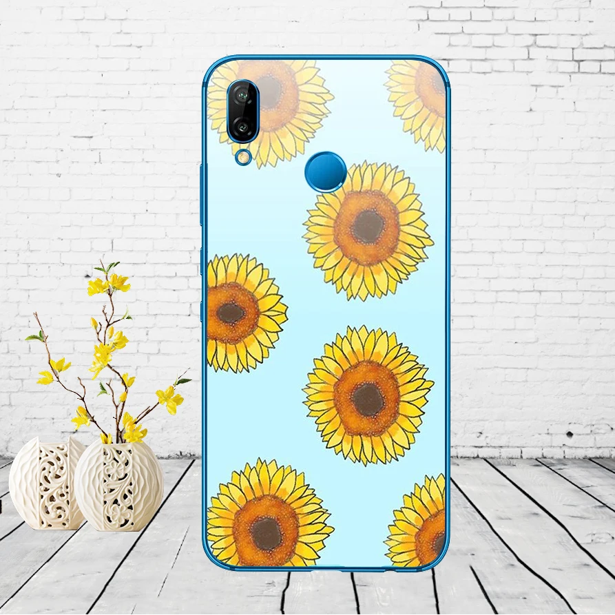 67DD Маргаритка Подсолнух цветочный цветок Мягкий силиконовый чехол для huawei P9 P10 P20 P30 Lite mate 10 20 PRO lite p smart чехол - Цвет: 6