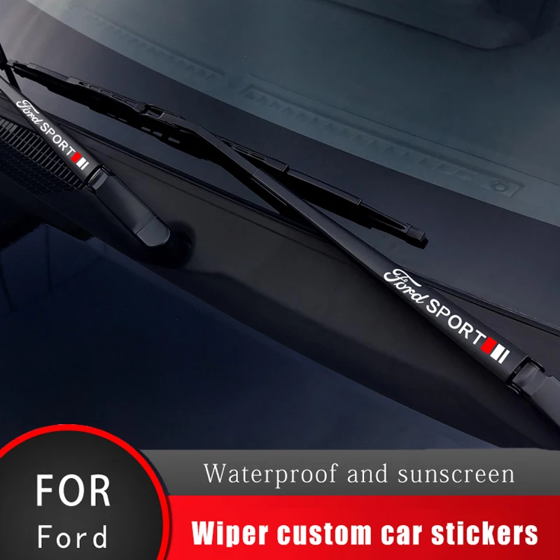 

2/3PCS Car Window Wiper Laser Decal Sticker Waterproof For Ford Focus 2 3 4 5 Mk2 Mk3 Mk4 Mk5 Mk7 Ranger Fiesta Auto Accessories