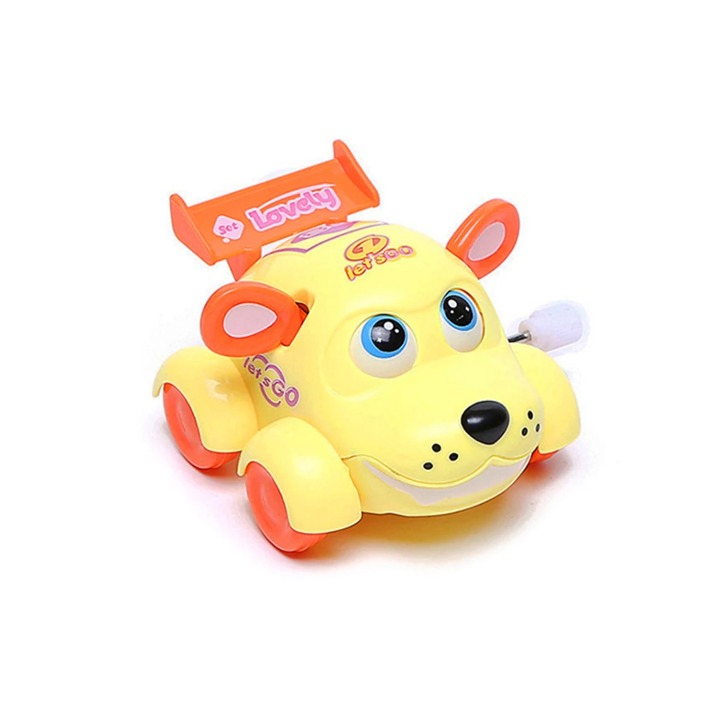 Милая собака мультяшный беговый автомобиль заводная игрушка Классическая