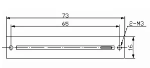 

1pcs 73MM Mixer Mixing Station Straight Slide Potentiometer B50Kx2 / Dual 2-Channel Fader Handle Length 15MMD