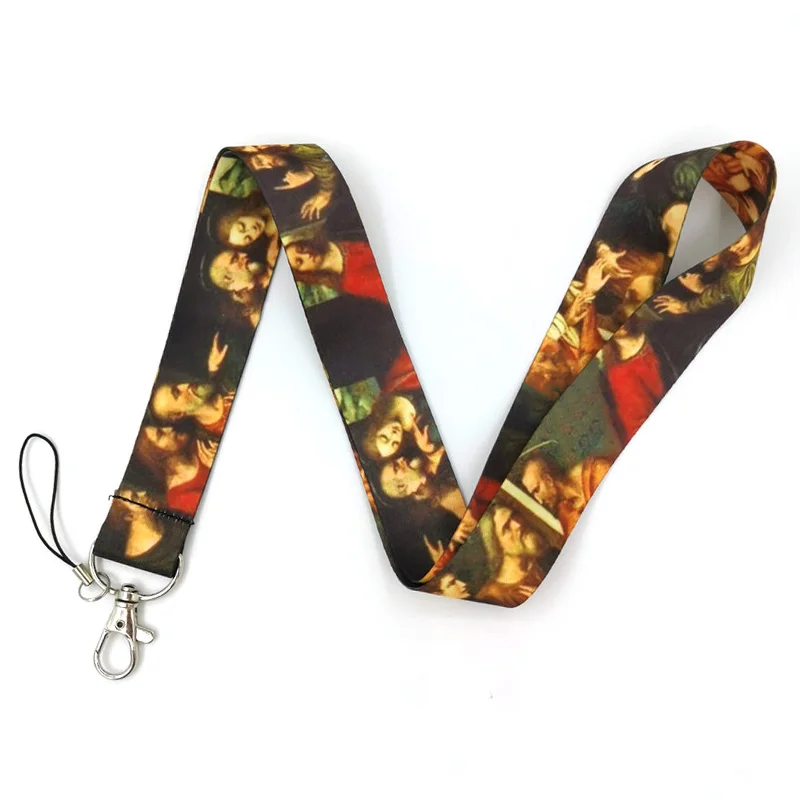 

Leonardo Da Vinci's The Last Supper Phone Lanyard for Key Chains Card Badge Holder Neck Strap Keycord Webbing Ribbon Hang Rope