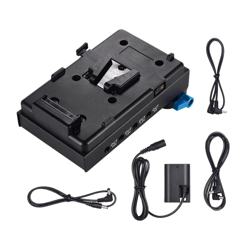 V крепление Lock адаптер для аккумуляторной батареи с 15 мм двойным отверстием зажим