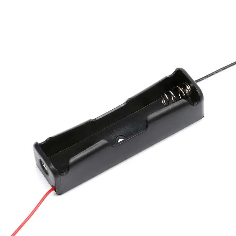 Черный пластиковый контейнер для хранения аккумуляторов 1/2/3/4 x18650 чехол слота