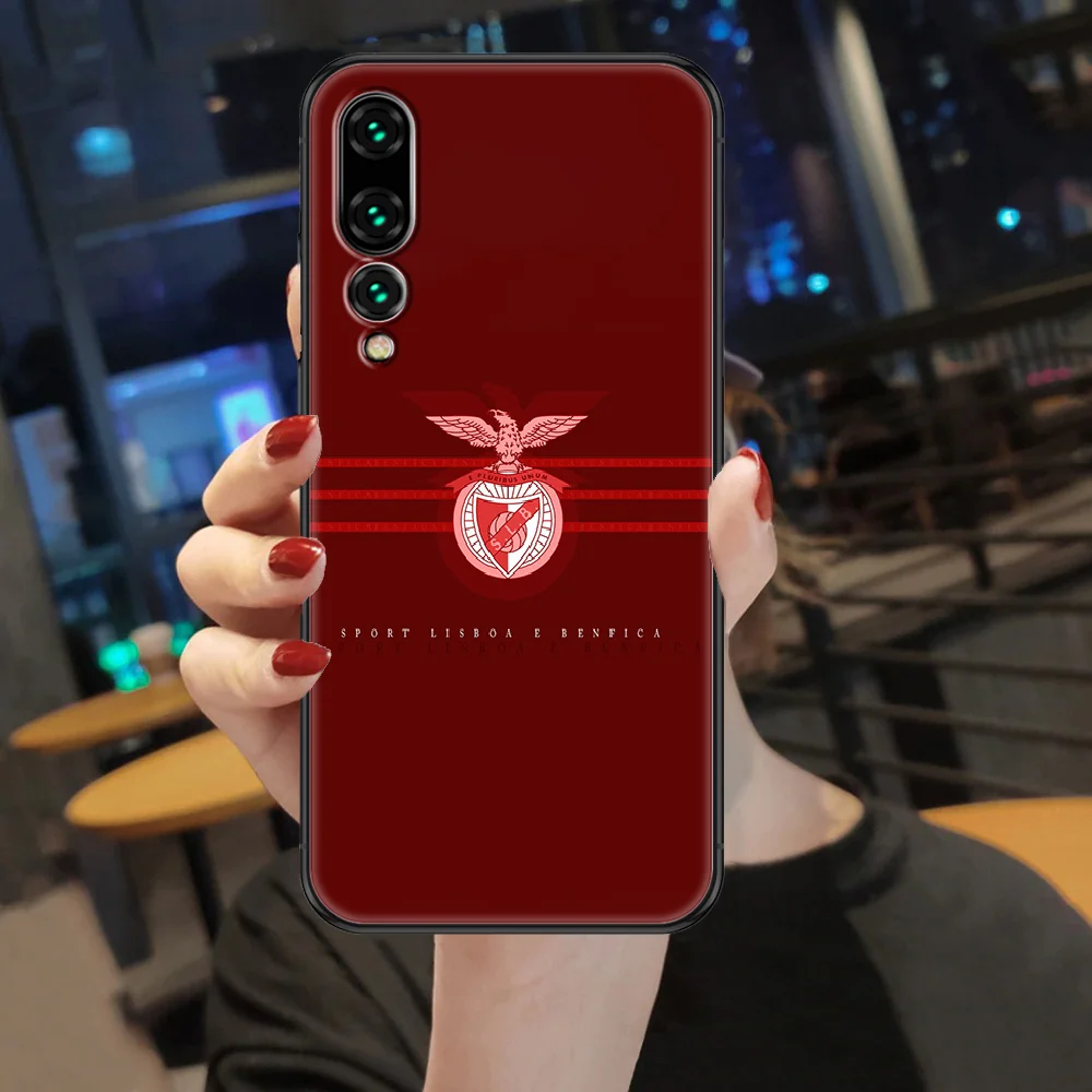 

football soccer team Benfica Phone case For Huawei P Mate P10 P20 P30 P40 10 20 Smart Z Pro Lite 2019 black trend bumper fashion
