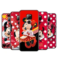 disney minnie mouse point for huawei p smart 2021 2020 z s plus mate 40 rs 30 20 10 pro lite 2019 2018 black soft phone case