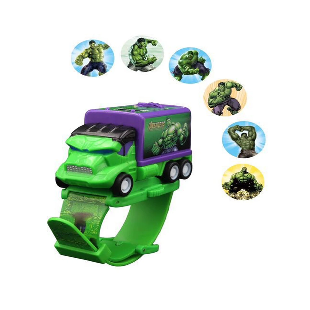 Детская игрушка часы летучая мышь Железный человек супер герой электронные