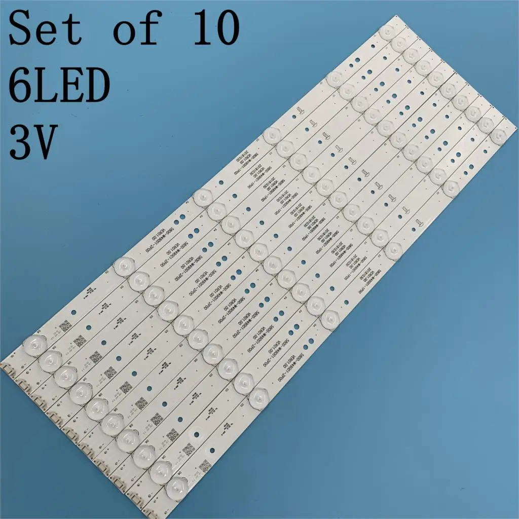 

Led backlight for 49E3000 49E6000 49E360E/5ERS 5800-W49001-1P00 5800-W49001-0P00 5850-W50007-1P00 5800-W49001-DP00 480MM 6 Leds