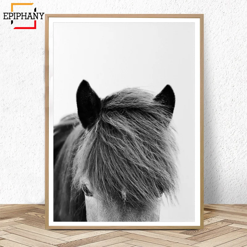 Настенные художественные принты с лошадью большой постер изображением лошади и