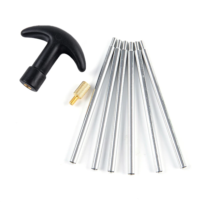 8Pcs/set Portable Cleaning Tool 8-32 Thread Aluminum Tactical Gun Cleaning Rods Cleaning Tool 70Cm