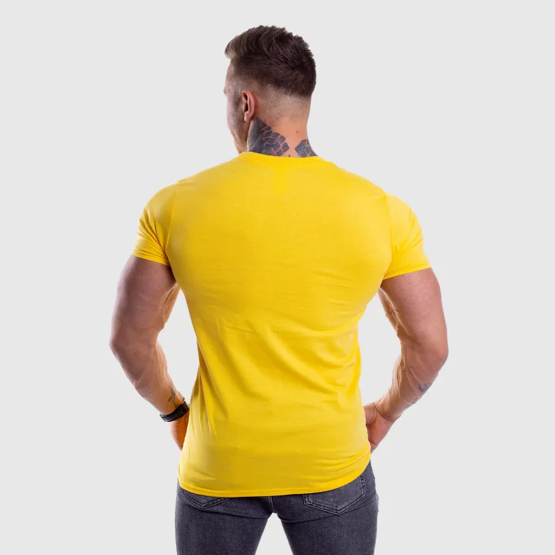 

Summer Gym Shirt Sport T Shirt Men Short Sleeve Bodybuilding Slim t shirt Male Jogging Workout Training Tee Tops Running Shirt