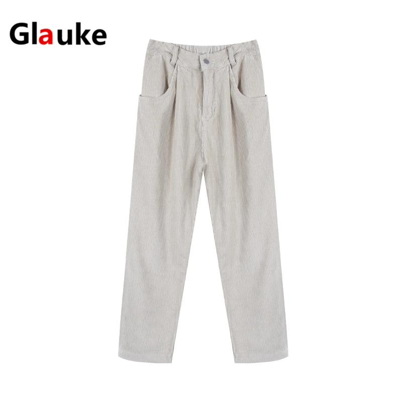Женские зимние широкие брюки уличная мода 2020 Харадзюку с высокой талией