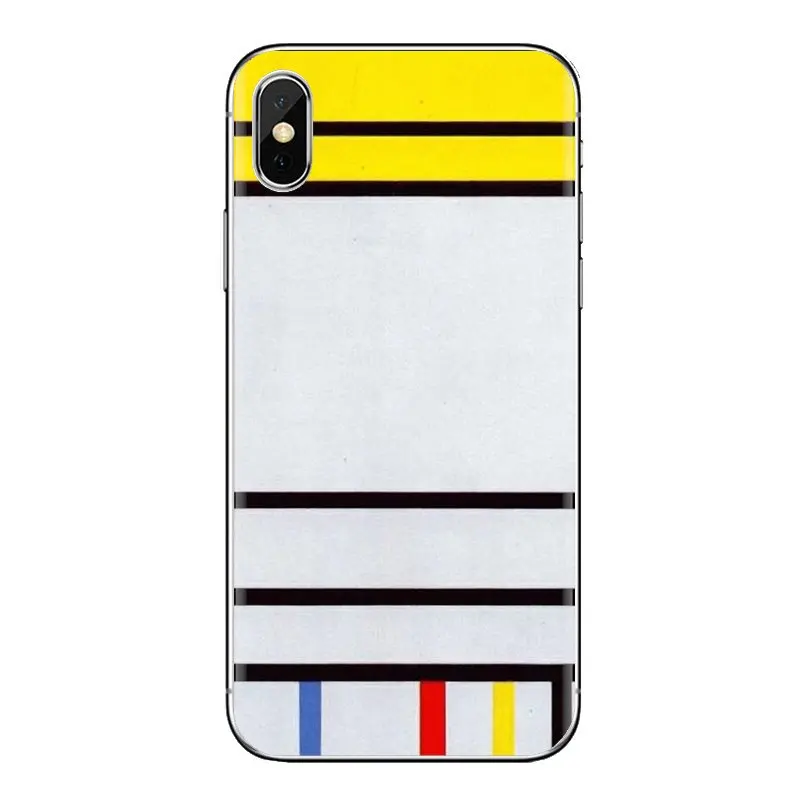 Чехлы для телефонов bauhaus abstract piet mondrian iPhone XS Max XR X 4 4s 5 5S 5C SE 6 6S 7 8 Plus samsung Galaxy J1 J3 J5 J7 A3 A5