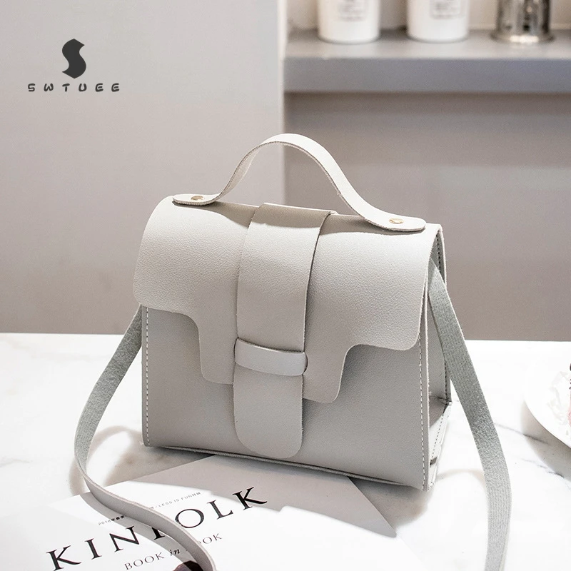 Повседневная женская сумка Маленькая кожаная через плечо дизайнерские женские