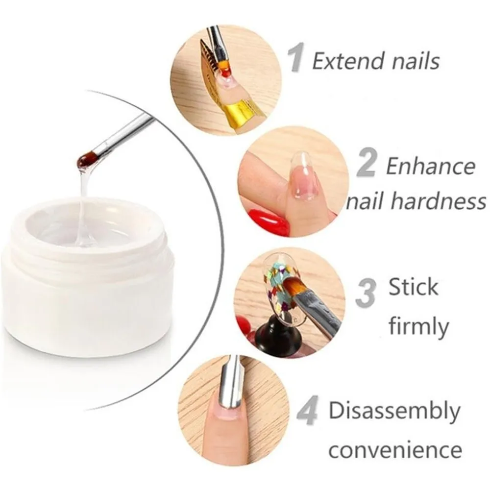 УФ-гель для наращивания ногтей основа дизайна нетканый шелковистый гель