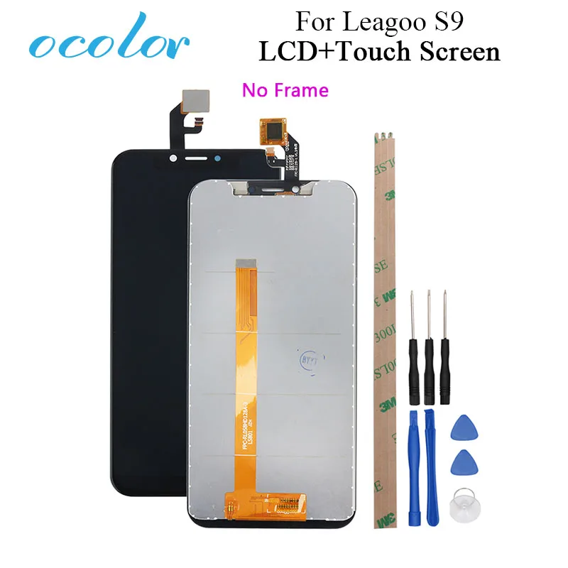 Ocolor для Leagoo S9 ЖК-дисплей и кодирующий преобразователь сенсорного экрана в сборе Замена с инструментами+ клей 5,85 ''для телефона Leagoo S9