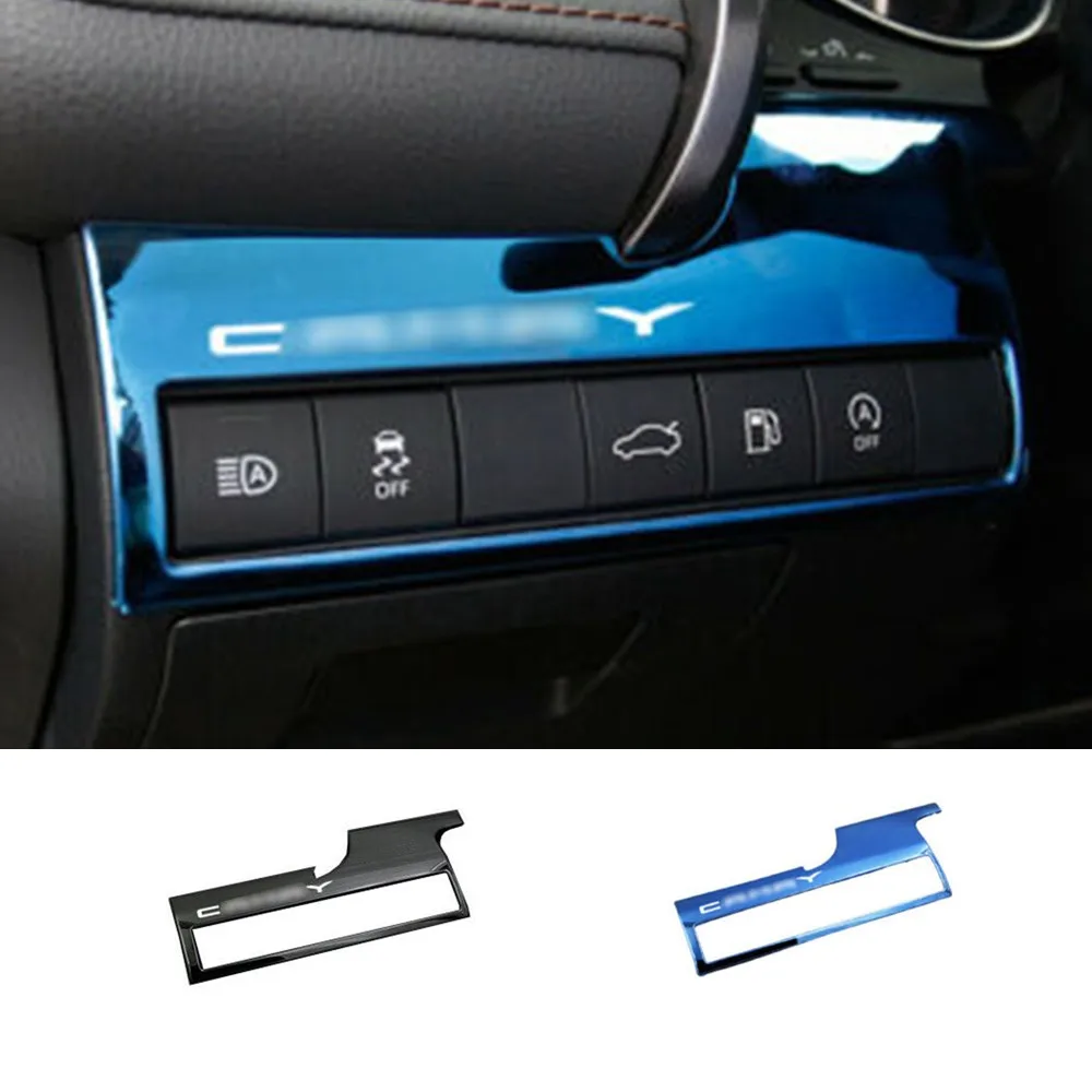 

1pc Car Titanium Headlight Button Panel Cover Trim For Toyota Camry 2018-2021 Interior Accessories Car Stickers