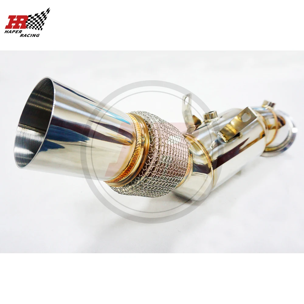 HP RACING 3 5 ''Turbo Downpipe для двигателя B48 F30 F31 F34 320i 330e 430i 530i 2.0L 2016 + 200cell catted с тепловым