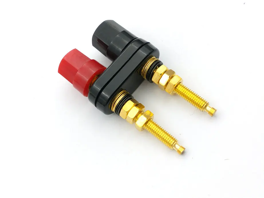 1 шт. двойная клемма для спикера 4 мм|Соединители| |