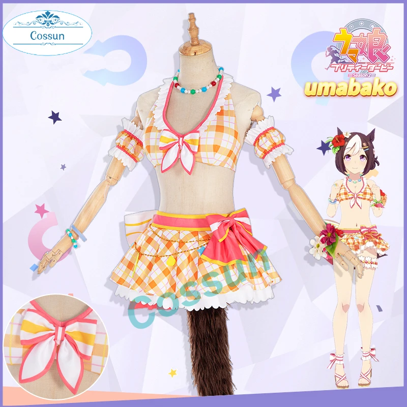 

Anime Umamusume: Pretty Derby Season 2 Special Week Sweet Cute Swimsuit Cosplay Costume Halloween Women Free Shipping 2021 New