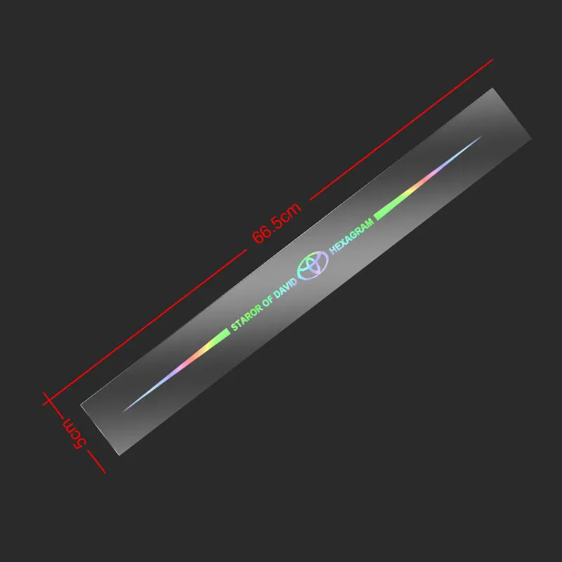 Laser Car Stickers Window Body 3D Logo Pattren Decals New For Toyota TRD Camry Chr Corolla Rav4 Yaris Prius Auto Accessories | Автомобили