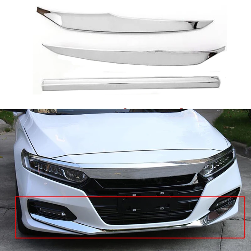 3 шт. хромированный ABS серебро воздушный Ножи передний бампер авто кузова Наборы