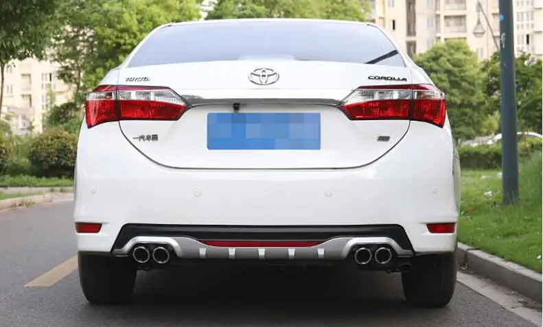Для TOYOTA COROLLA ABS задний бампер диффузор защитные бамперы для- COROLLA набор бампер задний спойлер