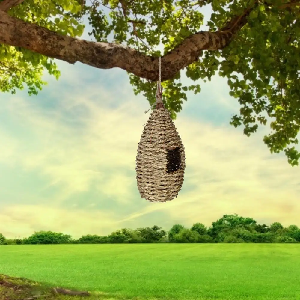

Garden Hanging Birds Nest Hand-woven Outdoor Hummingbird Cage For Home, Office, Outdoor Gardening, Storage, Flower Planting