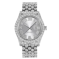 curdden brand luxury full diamond watches men fashion alloy band calendar golden quartz watch reloj hombre acero inoxidable 2021