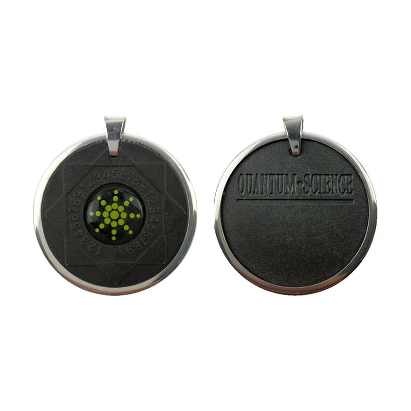 

New Upgraded Yellow Sunflower Lava Stone Health Necklace- Quantum Scalar Energy Pendant with Negative Ion EMF Protection