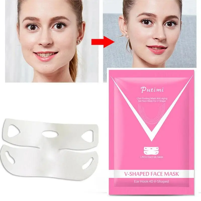 1 шт. маска для лифтинга лица v образная похудения средство удаления морщин и