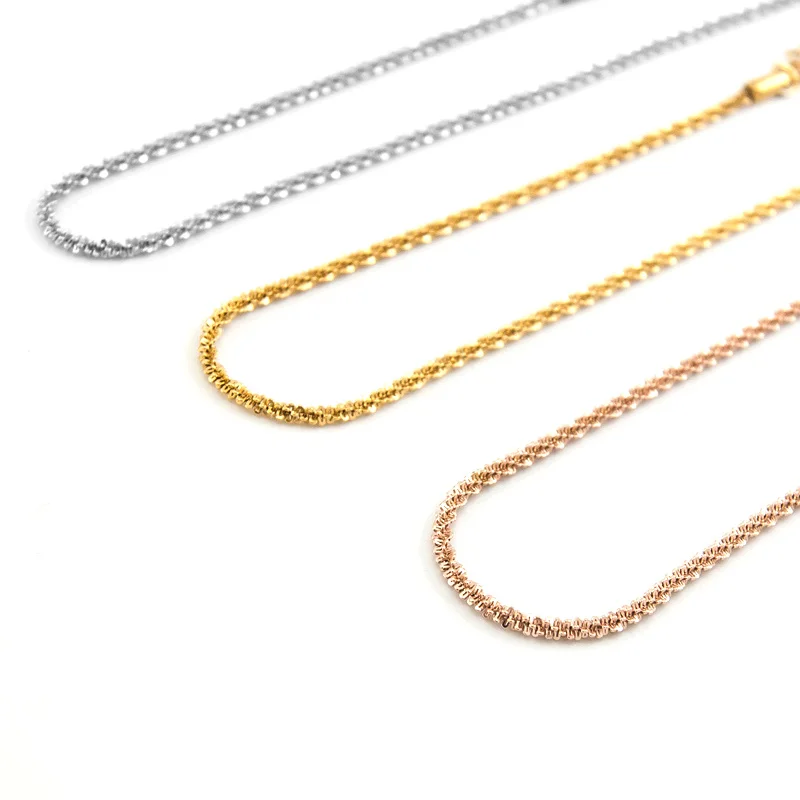 

Fashion Babysbreath Chain Necklace For Women Bling Choker Elegant All-match Silver/Gold/Rosegold 304 Stainless steel Necklace