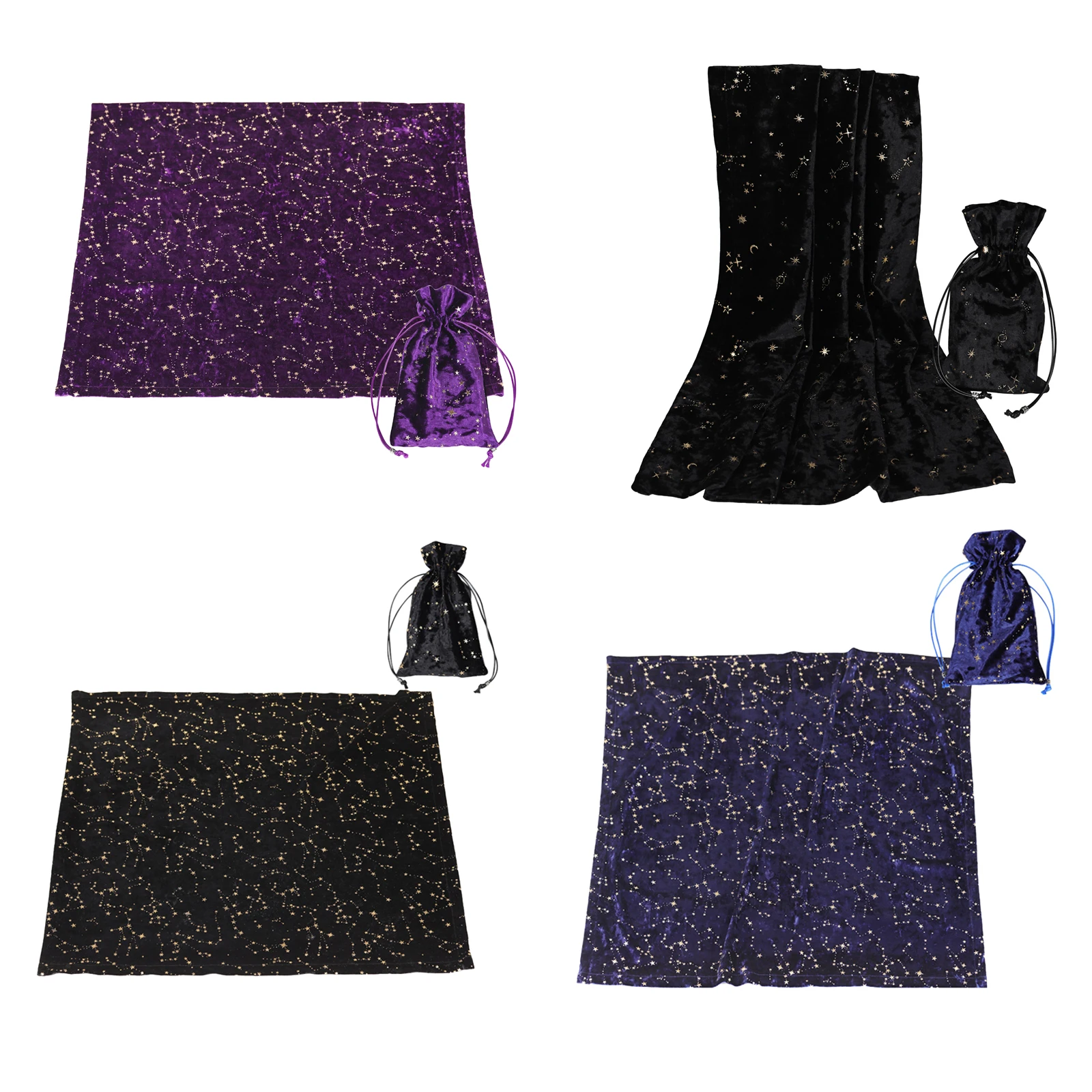 

Tarot Tablecloth Cloth Tarot Cards Drawstring Pouch with Tarot Storage Bags