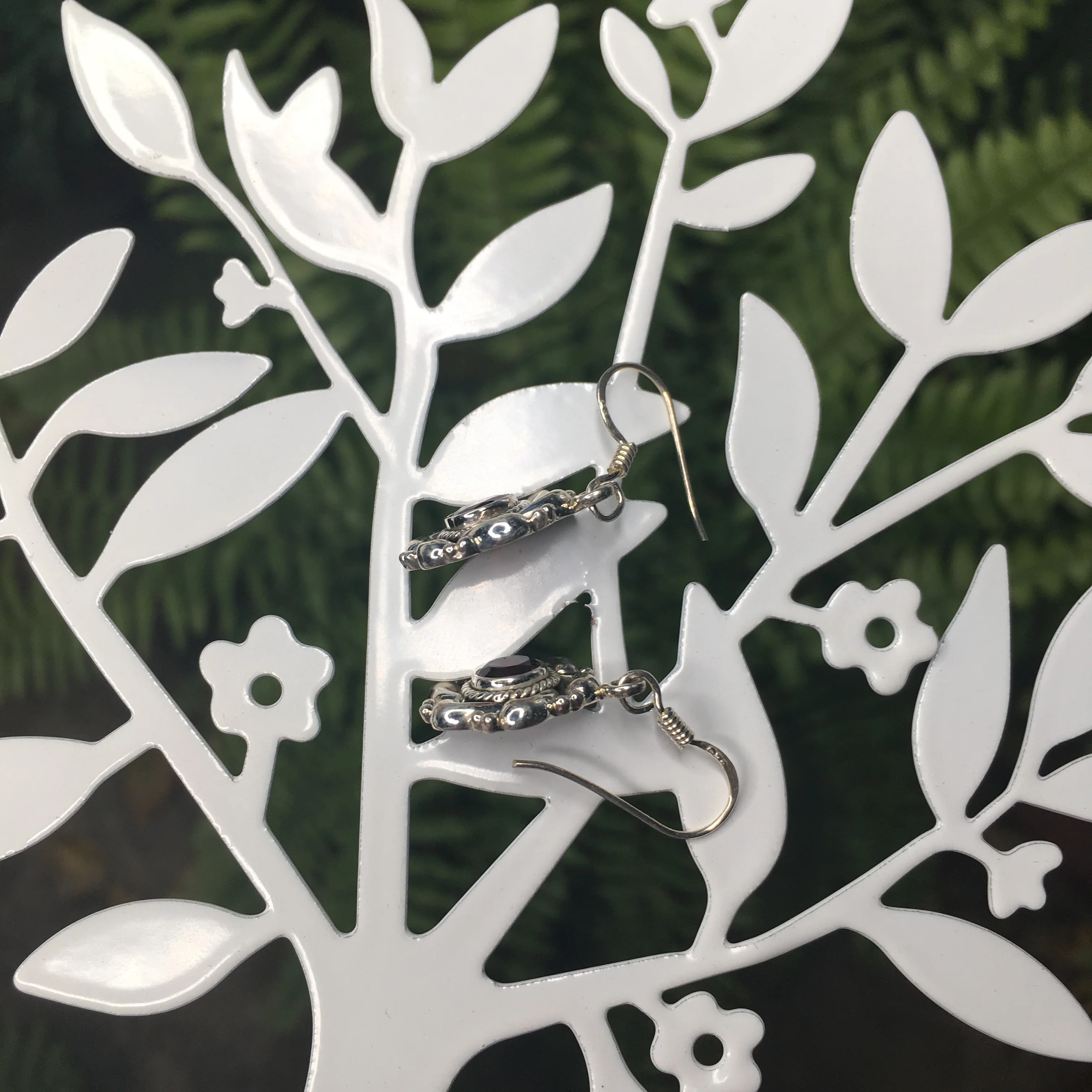 Серьги подвески из аметиста 3 2 см|Серьги-подвески| |