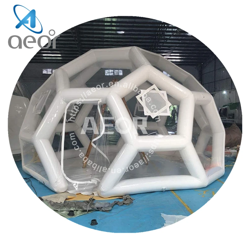 Туристическая надувная палатка прозрачный воздушный купол Igloo газон пузырьковая