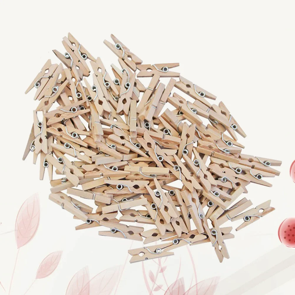 

30 шт., многофункциональные деревянные зажимы для фотографий, 3,5x0,7 см