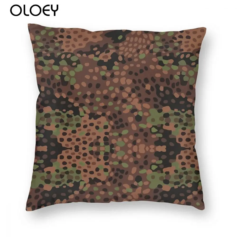 

German Erbsenmuster Camo Throw Pillow Cover Polyester Cushions for Sofa Animal Leopard Leather Awesome Pillowcover Home Decor