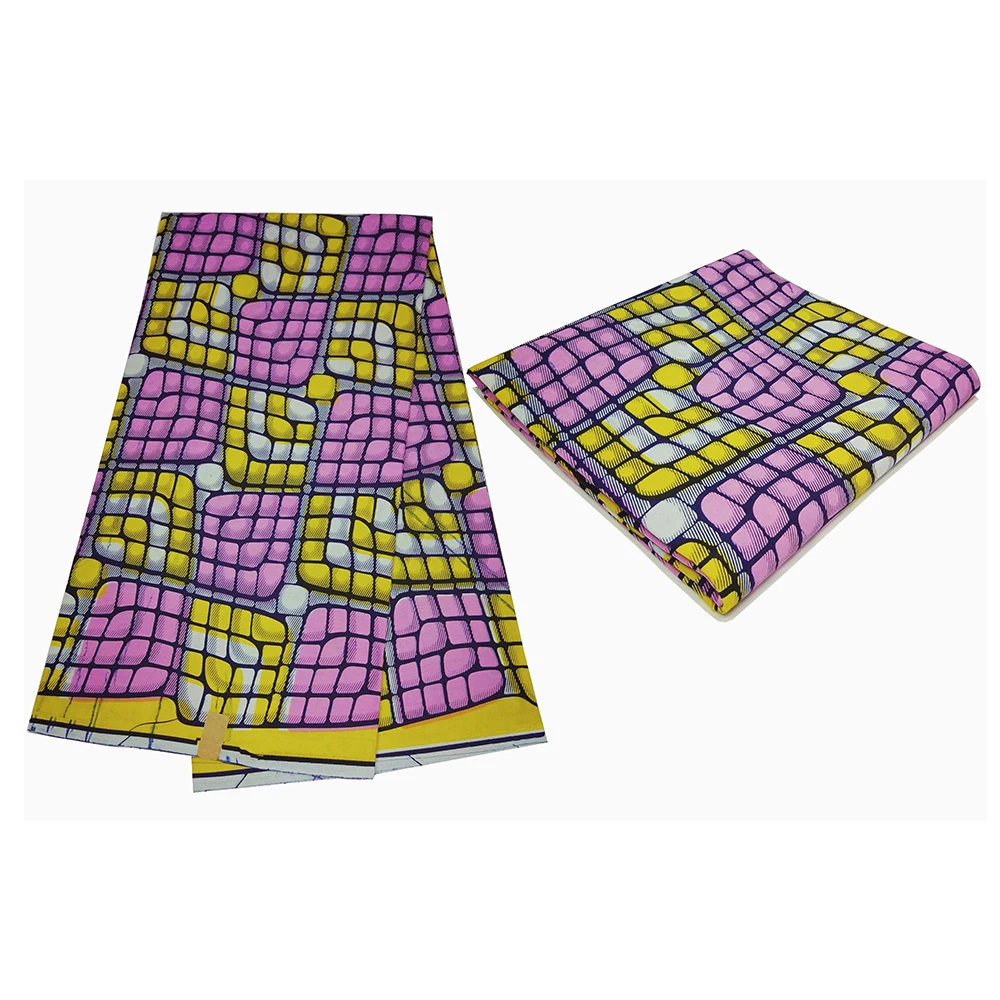 Высокое качество 100% хлопок Анкара Африканский воск принт ткань настоящий 6 ярдов