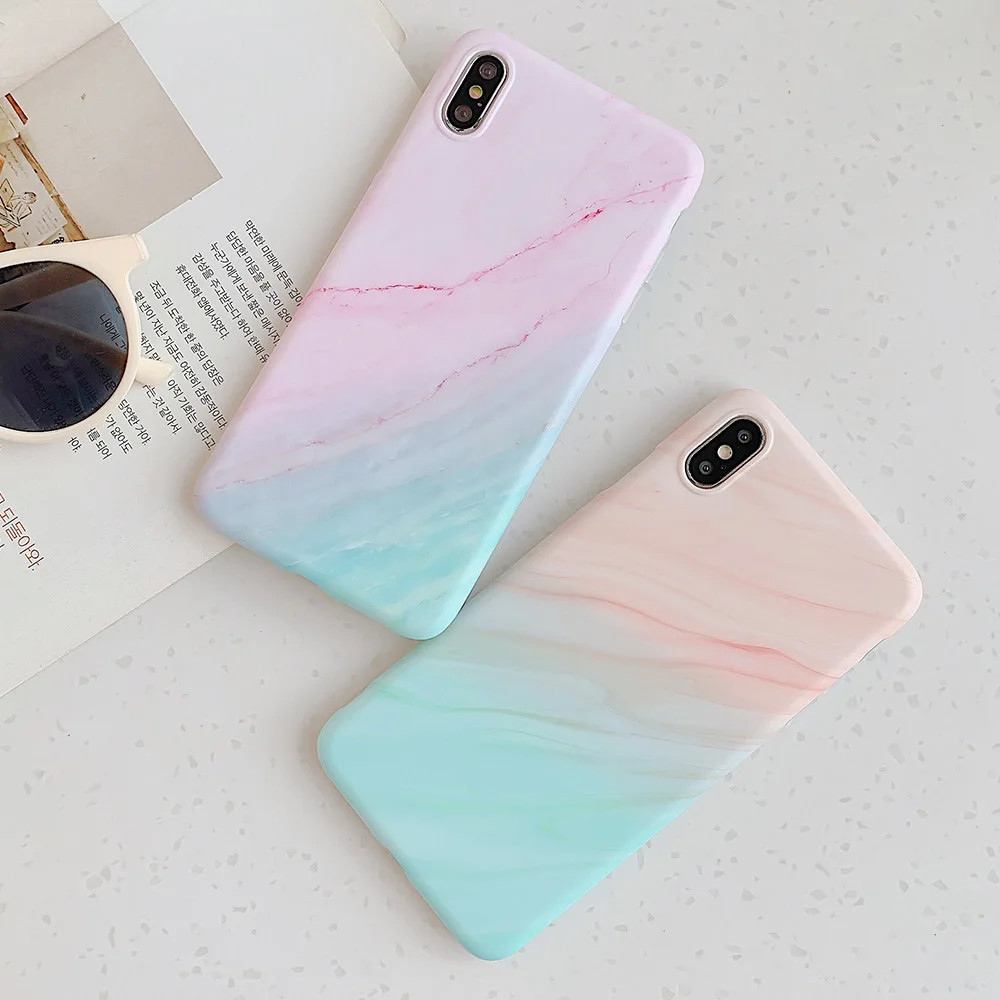 Чехол для iPhone 12 Pro 7 8 Plus 11 XS MAX X мраморный телефонный чехол XR чехлы телефонов
