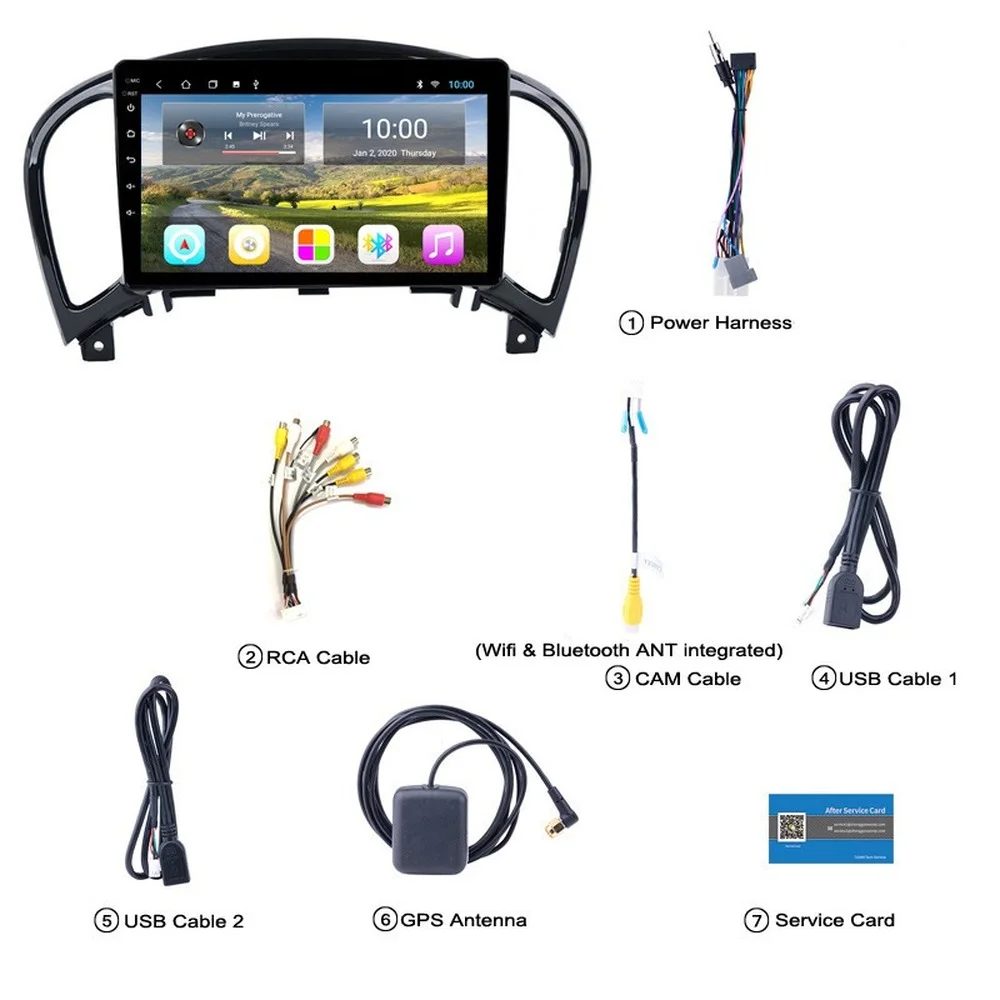 Автомобильный мультимедийный плеер 4G + 32G Android 10 0 для NISSAN JUKE/Infiniti ESQ
