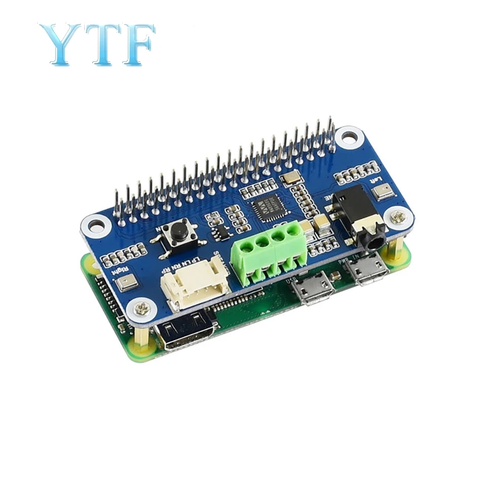 Плата расширения аудио модуля Raspberry Pi 4B 3B + WM8960 стереокодек динамик с маленьким