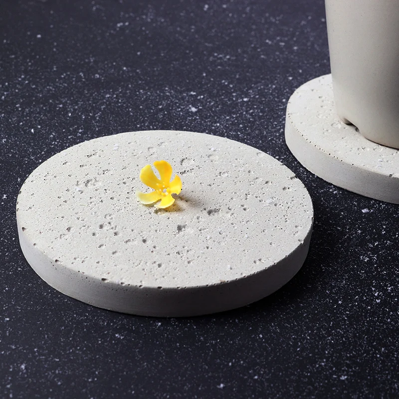 Цемент подставки силиконовые формы бетон гипс круглый поднос Подставки Коврик