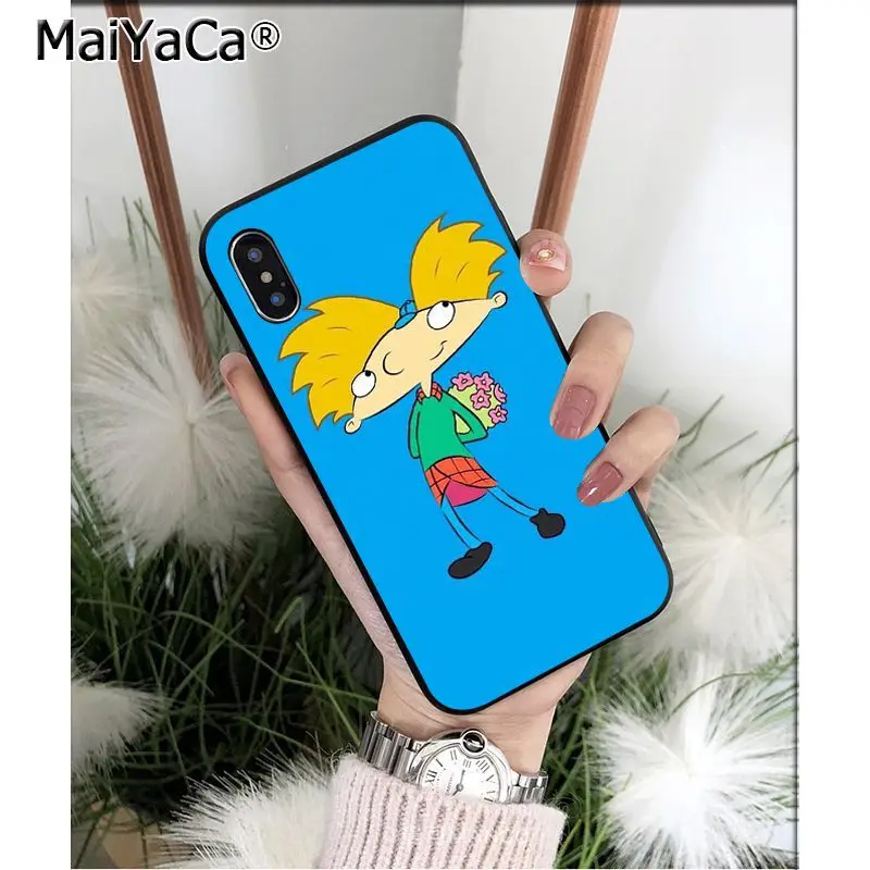 Мягкий чехол MaiYaCa Hey Arnold из ТПУ высокого качества для Apple iPhone 8 7 6 6S Plus X XS MAX 5 5S SE XR 11