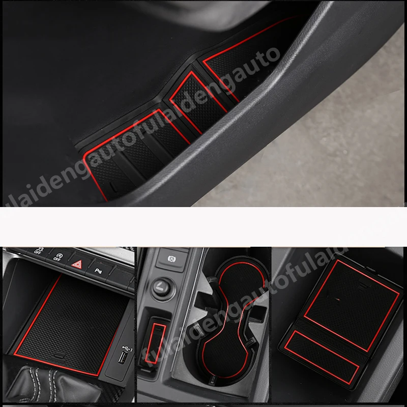 15 шт. для Audi Q3 2019 2020 Новый интерьер Non slip слот коврик двери стакана воды коврики