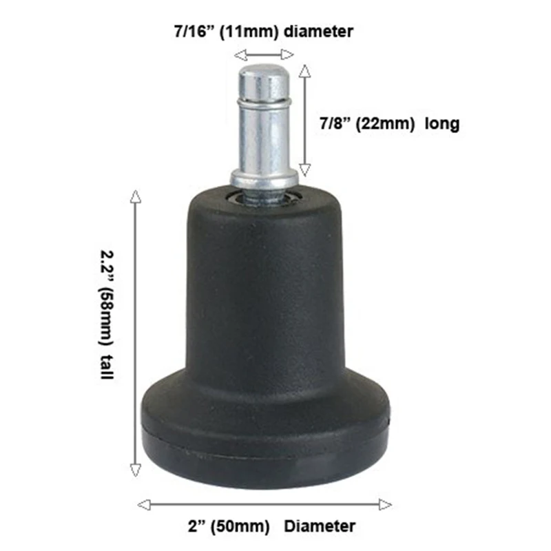 Высокопрофильный звонок скользит Замена для офисного стула без колес и барного