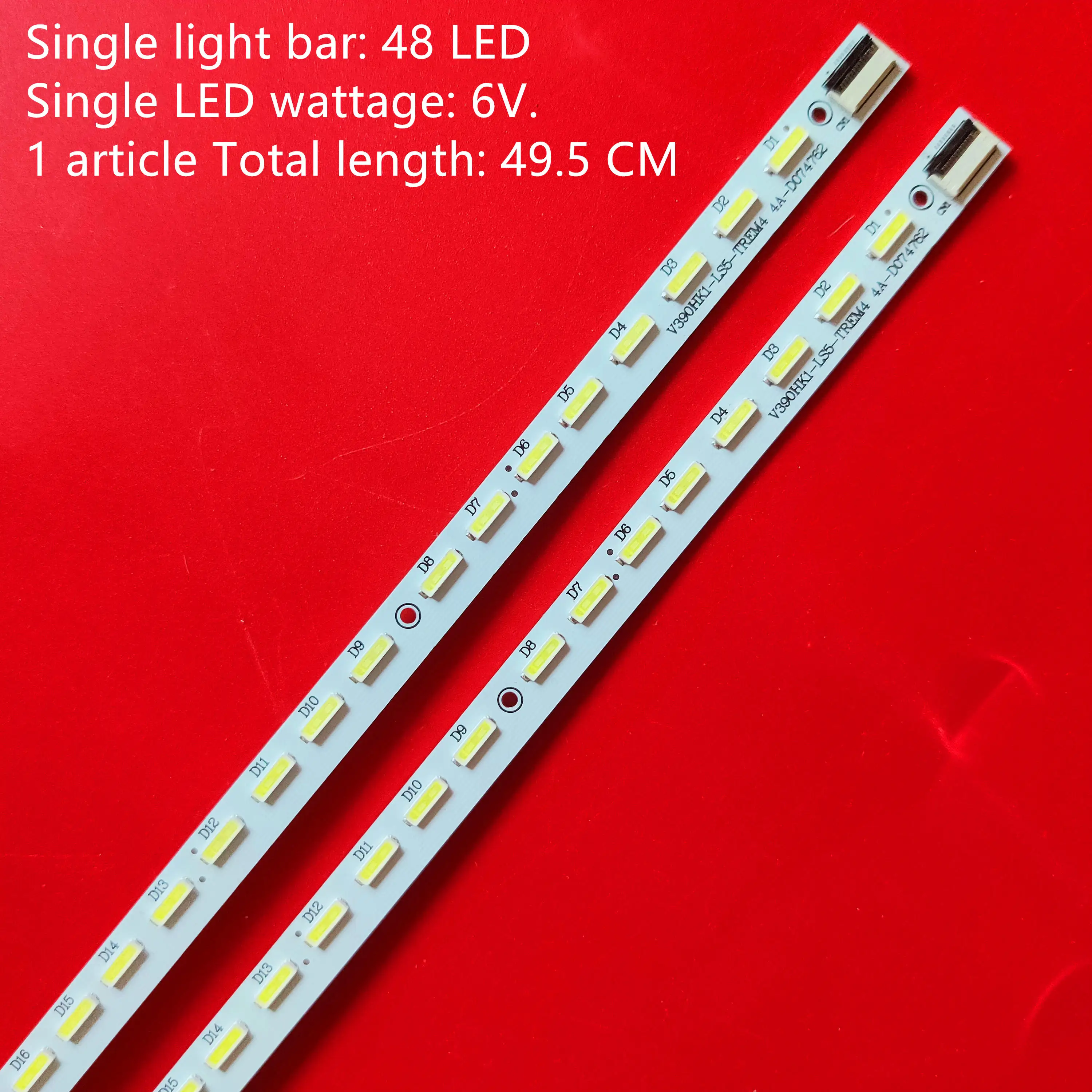 Новинка 5 шт. LE39A700K 4A D069457 V390HK1 LS5 V390HJ1 LE1 светодиодный backlightb бар TREM4 495 мм 48