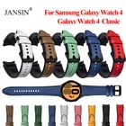 Ремешок из силикона и кожи для Samsung Galaxy Watch 4 40 мм 44 мм, браслет Correa для Samsung Galaxy Watch 4 Classic 46 мм 42 мм