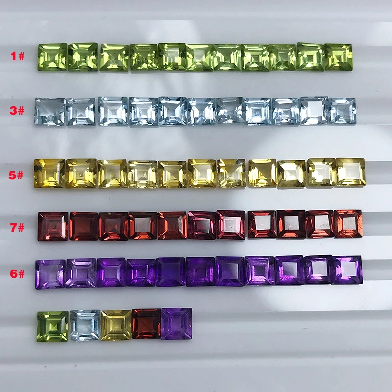 10 бусин натуральный гранат перидот аметист цитрин Топаз свободный драгоценный